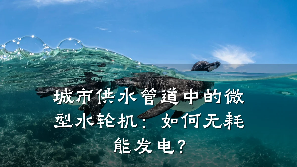 城市供水管道中的微型水轮机：如何无耗能发电？