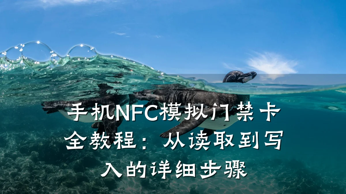手机NFC模拟门禁卡全教程：从读取到写入的详细步骤