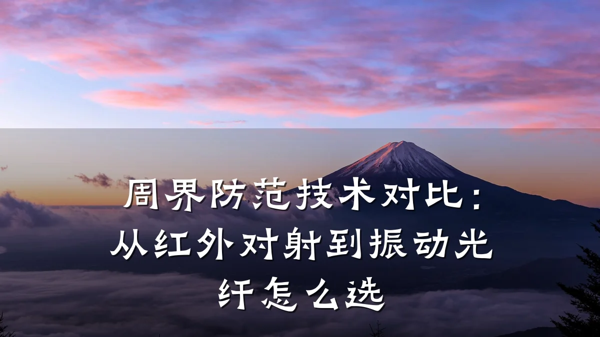 周界防范技术对比:从红外对射到振动光纤怎么选