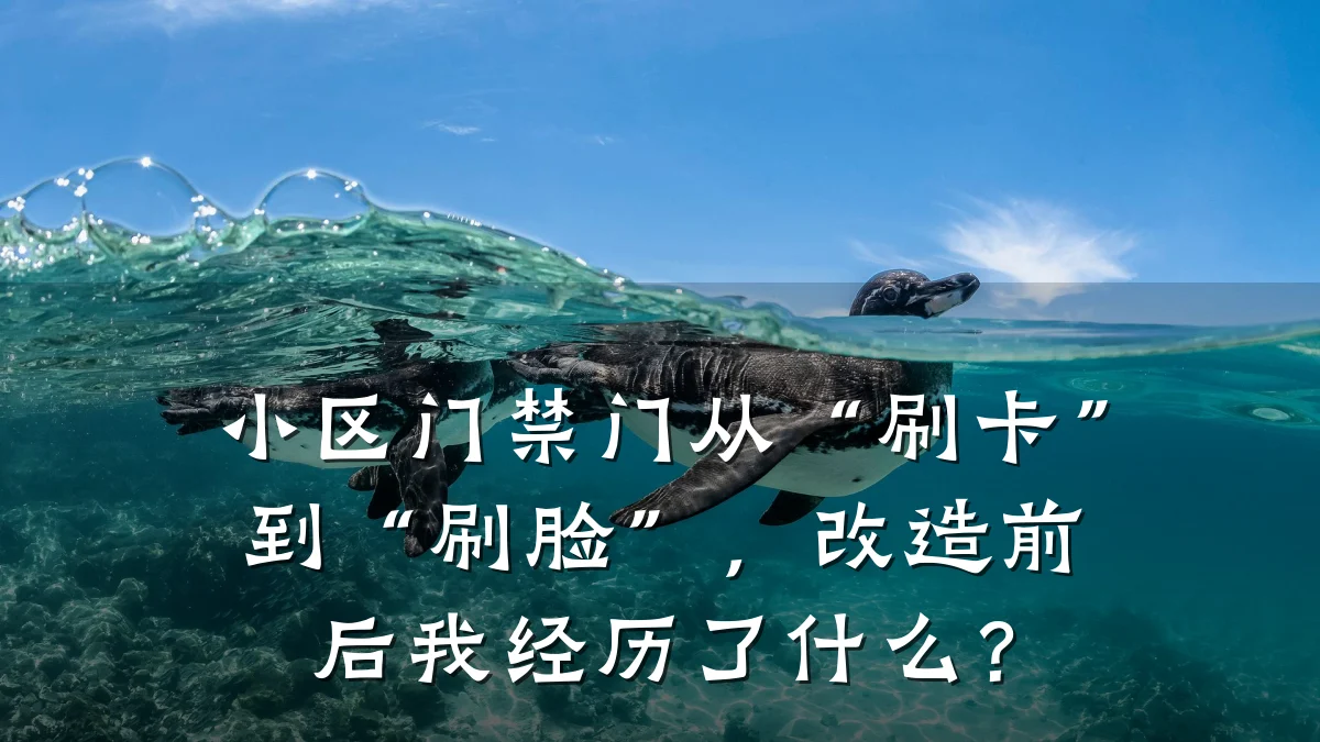 小区门禁门从“刷卡”到“刷脸”，改造前后我经历了什么？