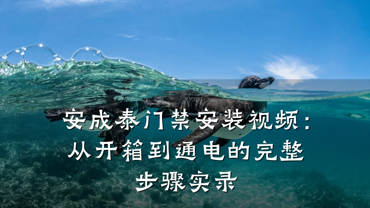 安成泰门禁安装视频：从开箱到通电的完整步骤实录