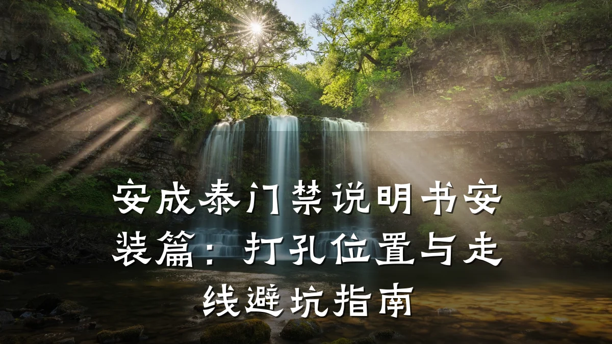 安成泰门禁说明书安装篇：打孔位置与走线避坑指南