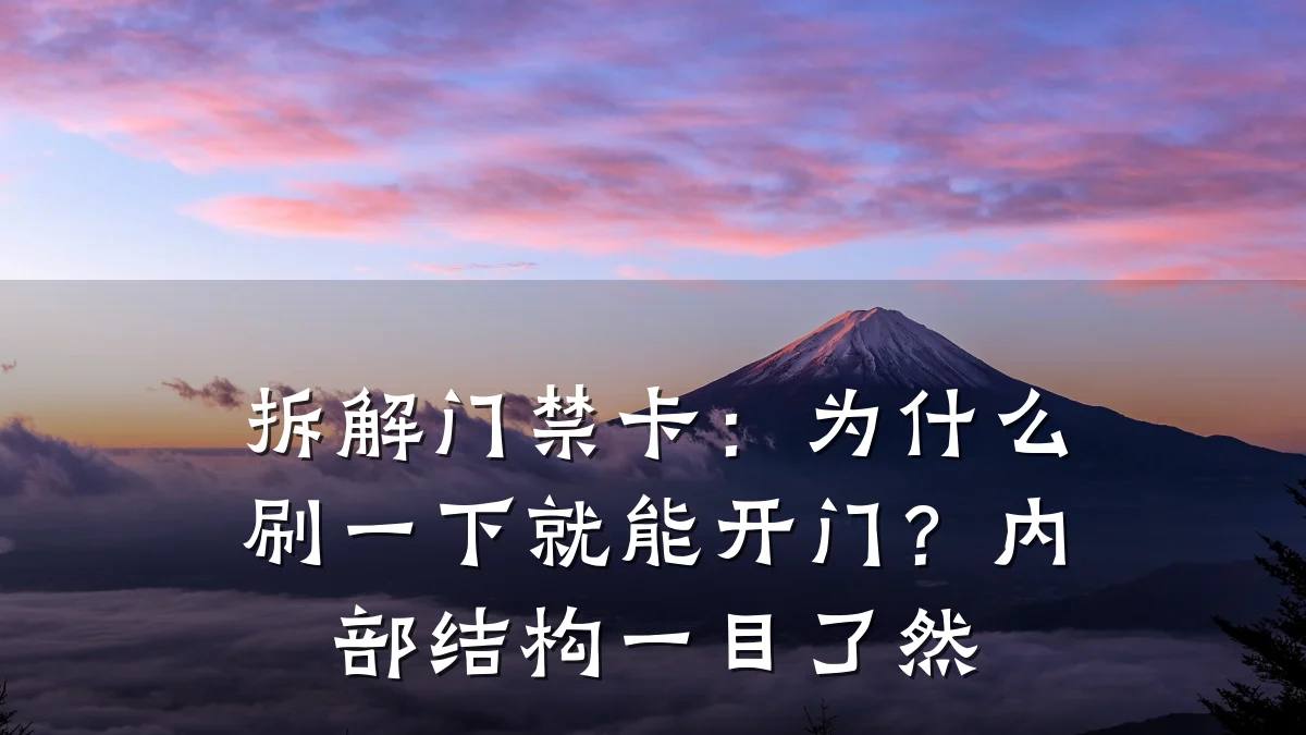 拆解门禁卡：为什么刷一下就能开门？内部结构一目了然