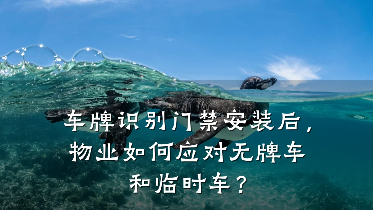 车牌识别门禁安装后,物业如何应对无牌车和临时车?