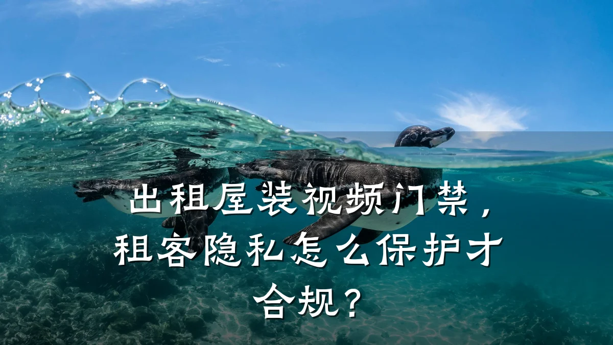 出租屋装视频门禁，租客隐私怎么保护才合规？