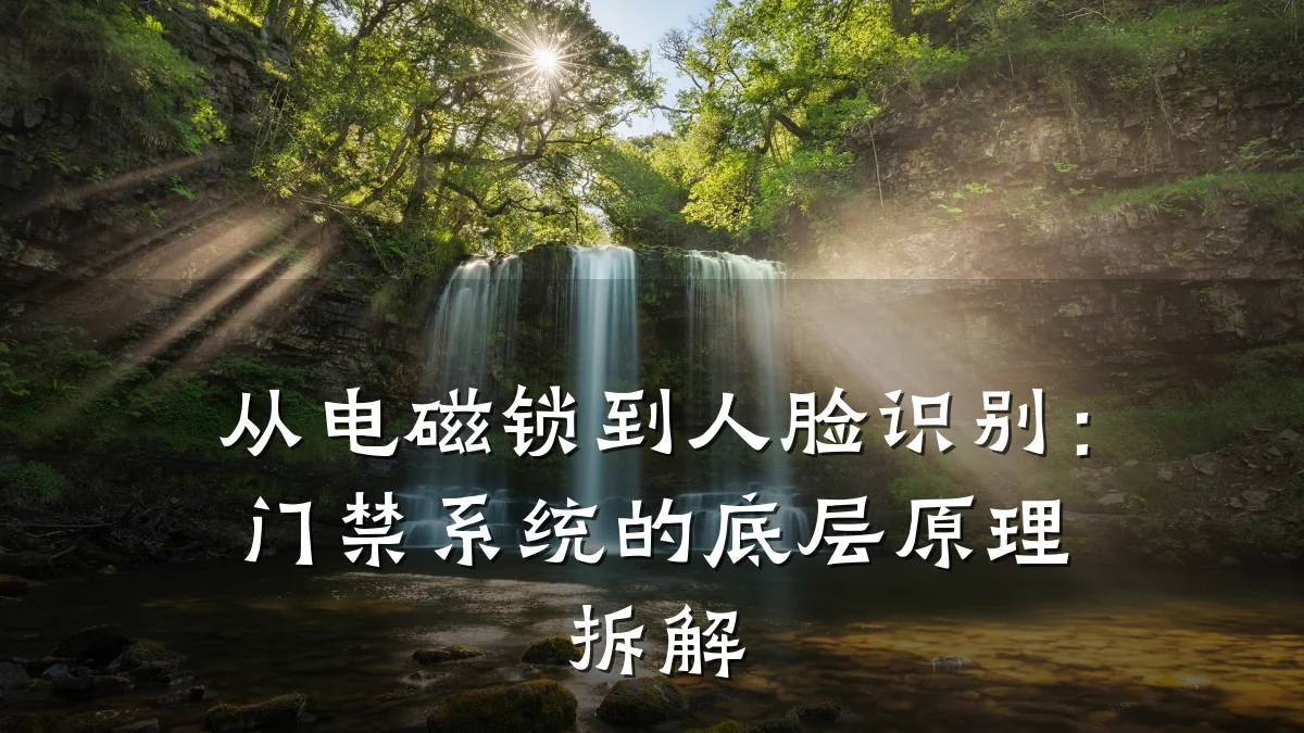 从电磁锁到人脸识别:门禁系统的底层原理拆解