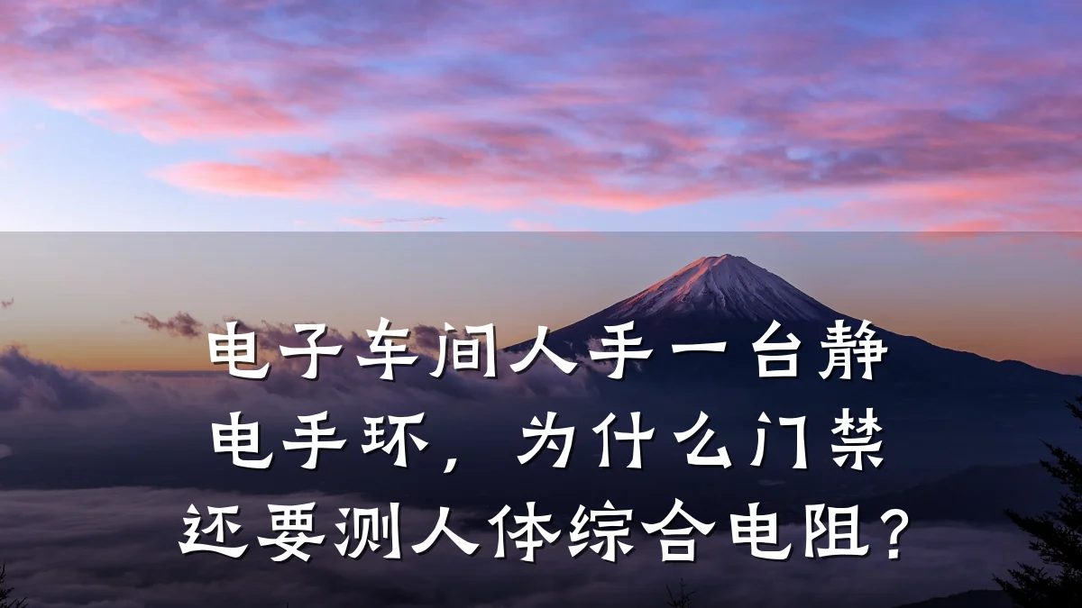 电子车间人手一台静电手环，为什么门禁还要测人体综合电阻？