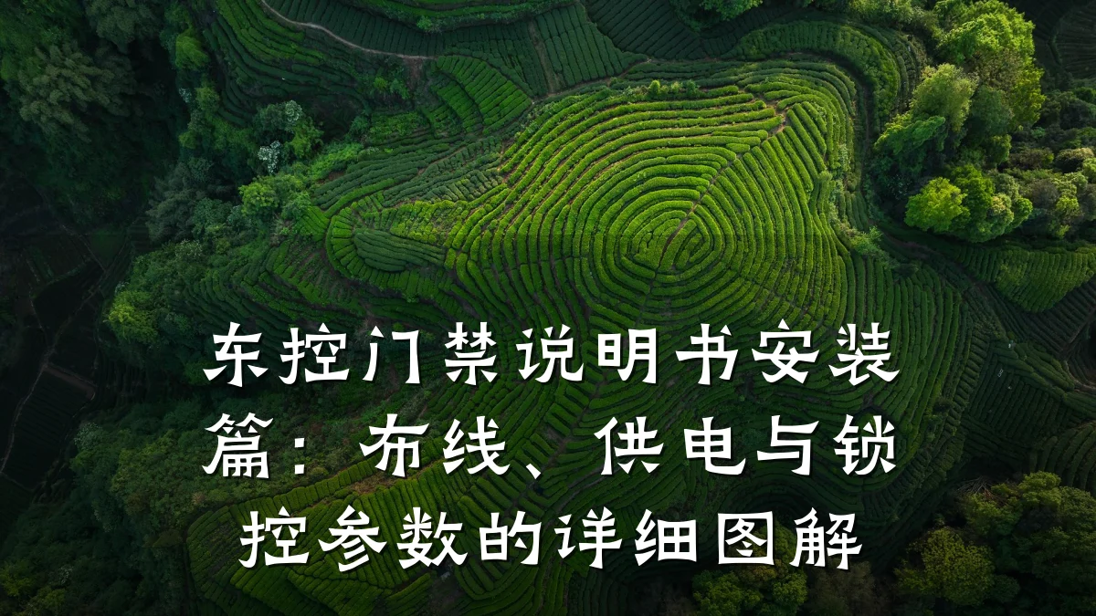 东控门禁说明书安装篇：布线、供电与锁控参数的详细图解