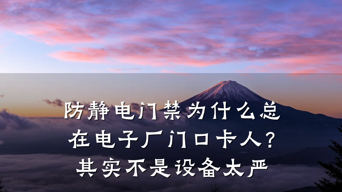 防静电门禁为什么总在电子厂门口卡人？其实不是设备太严