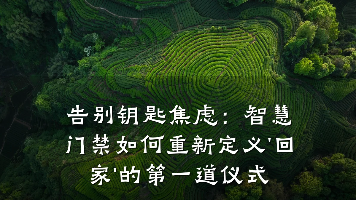 告别钥匙焦虑：智慧门禁如何重新定义'回家'的第一道仪式