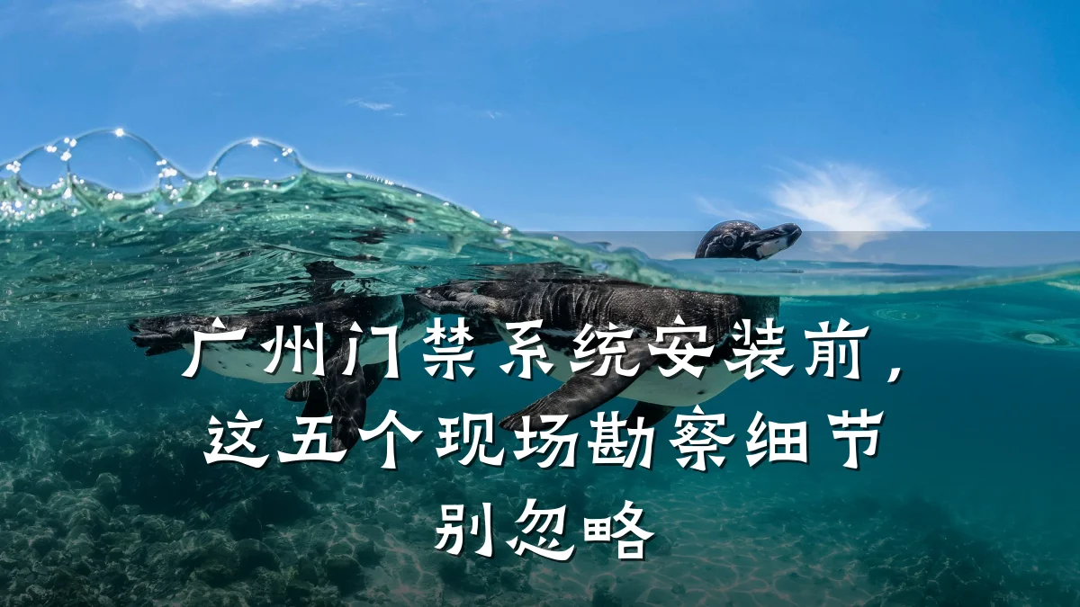 广州门禁系统安装前,这五个现场勘察细节别忽略