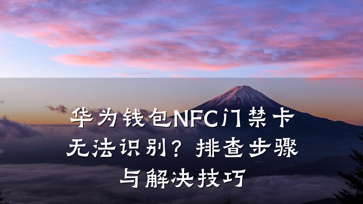 华为钱包NFC门禁卡无法识别？排查步骤与解决技巧