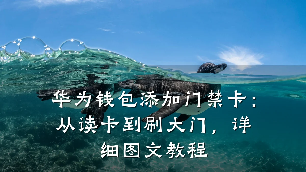 华为钱包添加门禁卡：从读卡到刷大门，详细图文教程