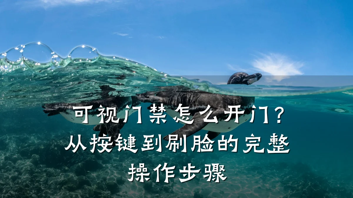 可视门禁怎么开门?从按键到刷脸的完整操作步骤