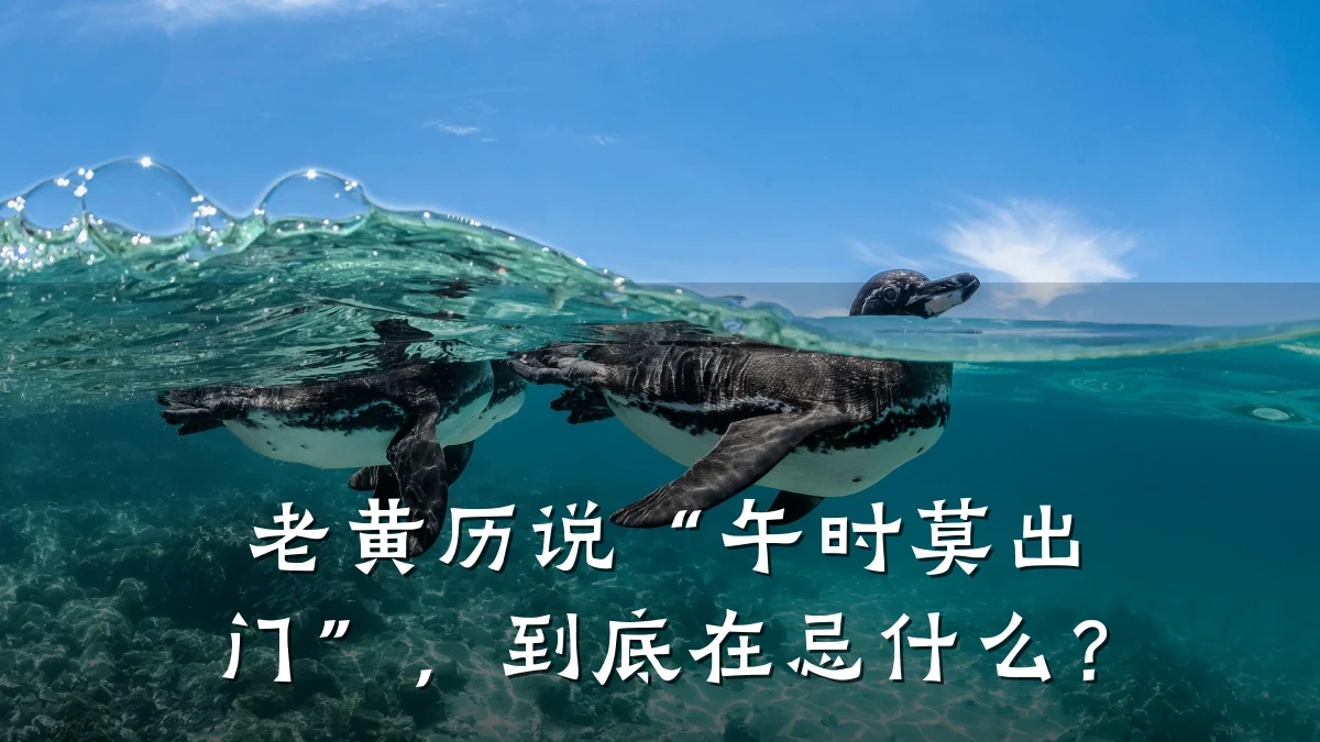 老黄历说“午时莫出门”,到底在忌什么?