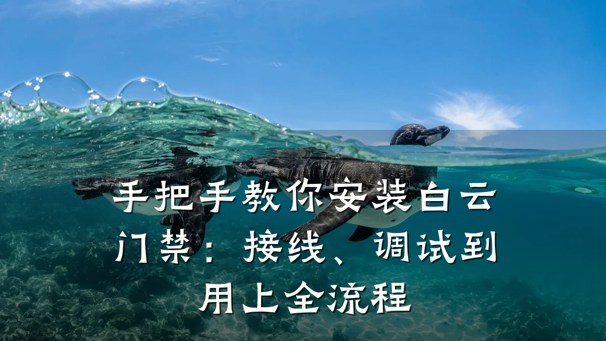 手把手教你安装白云门禁：接线、调试到用上全流程