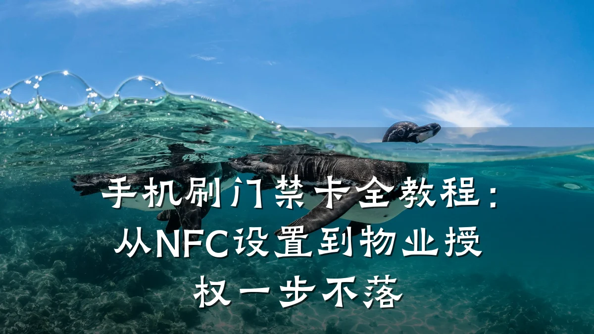 手机刷门禁卡全教程:从NFC设置到物业授权一步不落