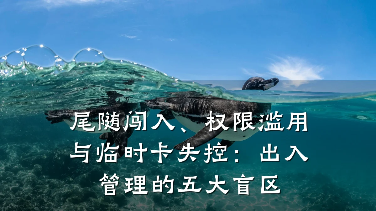 尾随闯入、权限滥用与临时卡失控：出入管理的五大盲区