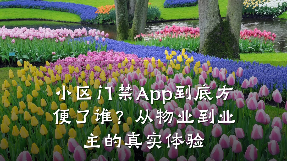 小区门禁App到底方便了谁？从物业到业主的真实体验