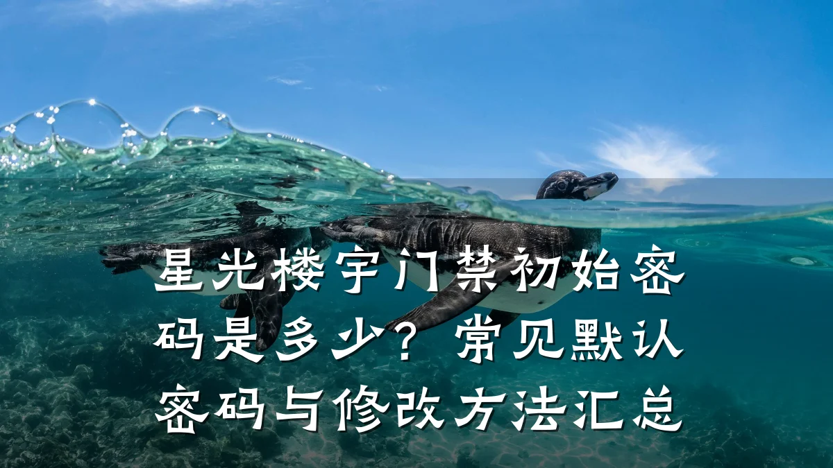 星光楼宇门禁初始密码是多少？常见默认密码与修改方法汇总