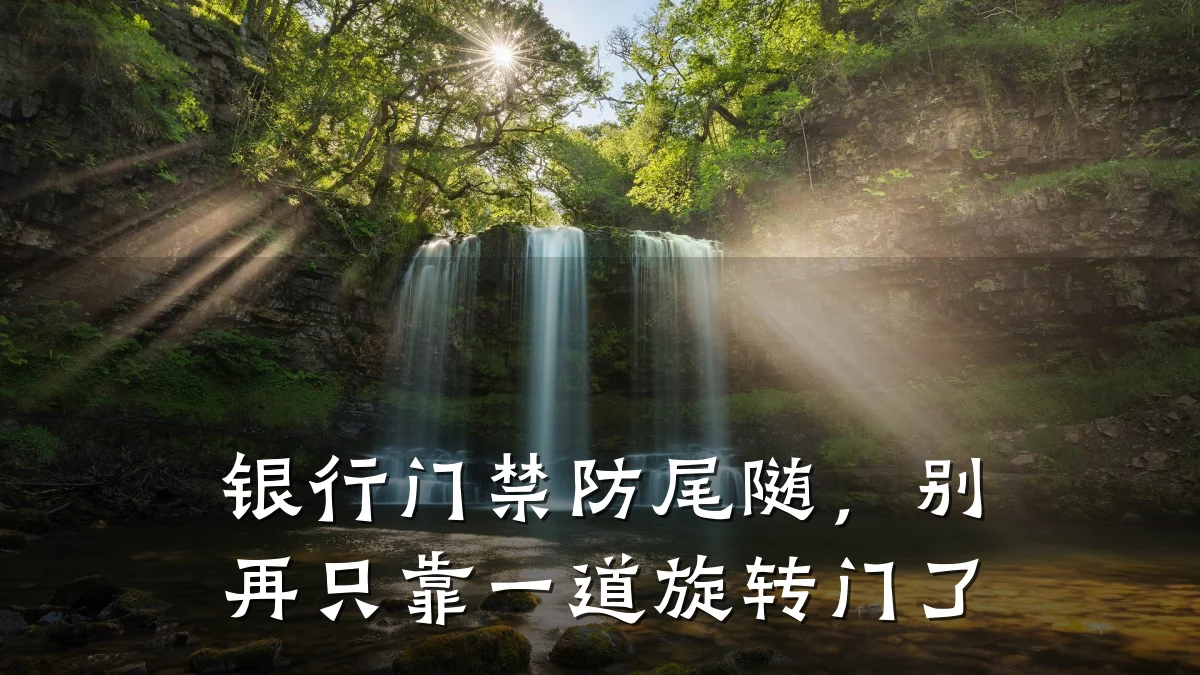 银行门禁防尾随，别再只靠一道旋转门了