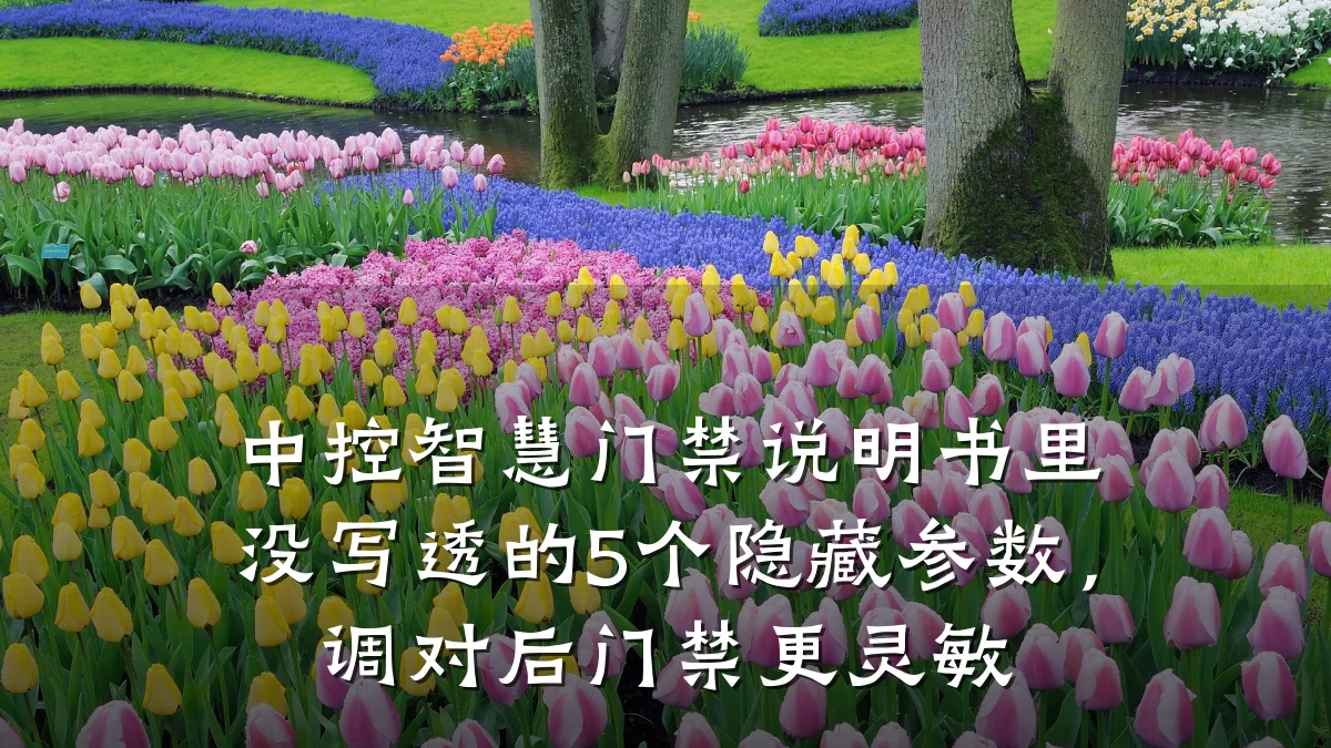 中控智慧门禁说明书里没写透的5个隐藏参数,调对后门禁更灵敏